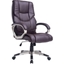 Picture of HOMCOM PU Office Chair Swivel Executive Seat Ergonomic High Back Chair w/ Adjustable Height (Brown)