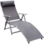 Picture of Outsunny Sun Lounger Recliner, Textilene-Grey