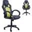 Picture of HOMCOM Racing Chair Gaming Sports Swivel Desk Chair Executive Leather Office Chair PC chairs Height Adjustable Armchair-Black/Green