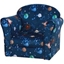 Picture of HOMCOM Children Kids Mini Sofa Armchair Made of Polyester Very Comfortable Blue Universe Planet Space and Safe Non-Slip Feet