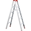 Picture of HOMCOM Multi-Purpose Folding Aluminum Alloy Ladder with 4 Platform Plates, for Indoor and Outdoor 150kg, Silver