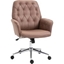 Picture of Vinsetto Tufted Desk Chair w/ Arm Rest on Wheels Coffee Brown