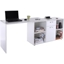 Picture of Dual-Use Adjustable L-Shaped Computer Desk-White