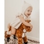 Picture of HOMCOM Rocking Horse Plush Kids Ride on Gift Wooden Action Pony Wheeled Walking Riding Little Baby Toy W/Sound-Brown