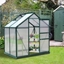 Picture of Outsunny 1.9x1.3x2 m Walk-In Mini Greenhouse-Dark Green Frame