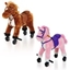 Picture of Wooden Action Pony Wheeled Walking Horse Ride On Baby Plush Toy w/ Sound