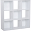 Picture of HOMCOM 9 Cubes 3-Tier Shelving Cabinet, Particle Board-White