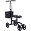 Picture of HOMCOM Metal Foldable Medical Knee Rest Walker Scooter w/ Storage Basket Black