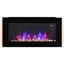 Picture of HOMCOM 2000W Wall Mounted Tempered Glass Electric Fireplace Heater LED Wall Fires Black