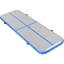 Picture of HOMCOM 300cm Inflatable Fitness Mat Gym Yoga Home Double-Walled w/ Electric Pump Rigid Safe Home Office Work Out Blue Grey