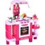 Picture of HOMCOM 38-Piece Children's Kitchen Play Set w/ Realistic Sounds Lights Food Utensils Pots Pans Appliances