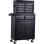 Picture of DURHAND Steel 4-Drawer Duo-Door Rolling Tool Cabinet Black