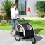 Picture of HOMCOM 2 in 1 Child Bike Carrier, 2-Seater-Grey