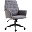 Picture of HOMCOM Office Chair Mid Linen Back-Grey