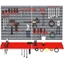 Picture of DURHAND PP Wall Mounted Garage Tool Organiser Unit Grey/Red