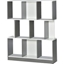 Picture of HOMCOM 3-Tier Wooden Bookcase, Display Shelf Freestanding Decorative Storage Shelving, Home Office Grey and White