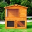 Picture of PawHut Wooden Rabbit Hutch House, Size (93.5x55x98 cm)