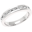 Picture of A beautiful Baguette Cut diamond set wedding ring in 18ct white gold