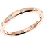 Picture of A beautiful diamond set courted ladies wedding ring in 18ct rose gold