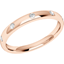 Picture of An elegant diamond set courted ladies wedding ring in 18ct rose gold