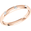 Picture of A classic diamond set ladies wedding ring in 18ct rose gold