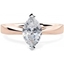 Picture of A classic Marquise Cut solitaire diamond ring in 18ct rose & white gold