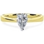 Picture of An elegant Pear Shaped solitaire diamond ring in 18ct yellow & white gold
