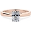 Picture of A beautiful Oval Cut solitaire diamond ring in 18ct rose & white gold