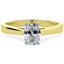 Picture of A beautiful Oval Cut solitaire diamond ring in 18ct yellow & white gold