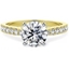 Picture of A beautiful Round Brilliant Cut diamond ring with side and shoulder stones in 18ct yellow & white gold