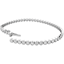 Picture of A stunning Round Brilliant cut diamond bracelet in a rub-over setting in 18ct white gold (In stock)