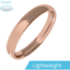 Picture of A classic courted ladies wedding ring in light-weight 18ct rose gold