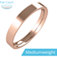Picture of A timeless ladies flat top wedding ring in medium-weight 18ct rose gold