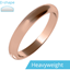 Picture of A stylish ladies D shape wedding ring in heavy-weight 18ct rose gold