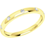 Picture of An elegant diamond set courted ladies wedding ring in 18ct yellow gold