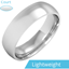 Picture of A classic courted mens ring in light palladium