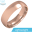 Picture of A classic courted mens ring in light 18ct rose gold