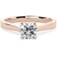 Picture of A classic Round Brilliant Cut solitaire diamond ring in 18ct rose gold