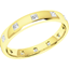 Picture of A classic Princess Cut diamond set ladies wedding ring in 18ct yellow gold