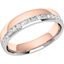 Picture of A stunning Round Brilliant Cut diamond set ladies wedding ring in 18ct rose & white gold