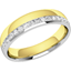 Picture of A stunning Round Brilliant Cut diamond set ladies wedding ring in 18ct yellow & white gold