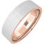 Picture of A stylish mixed finish mens ring in 18ct rose & white gold