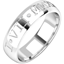 Picture of A stunning Roman numeral diamond set mens wedding ring in platinum