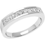 Picture of A stylish 9 stone Princess Cut diamond eternity ring in 18ct white gold