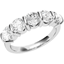 Picture of An elegant Round Brilliant Cut five stone diamond ring in 18ct white gold