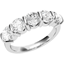 Picture of An elegant Round Brilliant Cut five stone diamond ring in platinum