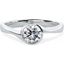 Picture of A unique Round Brilliant Cut solitaire diamond ring in platinum