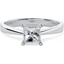 Picture of A classic Princess Cut solitaire diamond ring in platinum