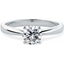 Picture of An elegant Round Brilliant Cut solitaire diamond ring in 18ct white gold