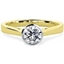 Picture of A stylish Round Brilliant Cut solitaire diamond ring in 18ct yellow & white gold